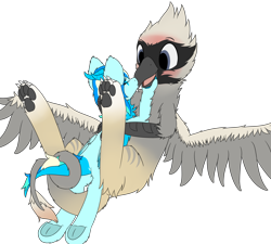 Size: 2000x1800 | Tagged: safe, artist:thekamko, oc, oc only, oc:arctic plasma, oc:statton silktail, dracony, dragon, griffon, hybrid, chest fluff, cuddling, duo, ear fluff, kissing, lying down, paw pads, paws, simple background, smiling, talons, transparent background, underhoof, underpaw