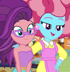 Size: 1050x1080 | Tagged: safe, edit, editor:ktd1993, cup cake, spoiled rich, equestria girls, g4, equestria girls-ified, female, glasses, infidelity, lesbian, ship:spoiledcake, shipping