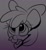 Size: 1013x1110 | Tagged: safe, artist:luxsimx, apple bloom, earth pony, pony, g4, candy, female, filly, food, head only, monochrome, mouth hold, solo