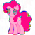 Size: 1000x1000 | Tagged: safe, artist:fruiitypieq, artist:shycookieq, pinkie pie, earth pony, pony, g4, error, eyelashes, female, frown, glitch, mare, sad, simple background, solo, transparent background