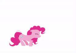 Size: 998x698 | Tagged: safe, artist:imalou, pinkie pie, earth pony, pony, g4, animated, clone, cute, diapinkes, eyes closed, fun fun fun, happy, jumping, no sound, open mouth, open smile, perfect loop, pinkie clone, ponk, pronking, simple background, smiling, stray strand, webm, white background