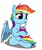 Size: 4000x4800 | Tagged: safe, artist:dacaoo, rainbow dash, pegasus, pony, drinking, drinking straw, female, mare, simple background, solo, transparent background