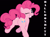 Size: 6336x4744 | Tagged: safe, artist:darkpandax, derpibooru exclusive, edit, editor:twilyisbestpone, vector edit, pinkie pie, earth pony, pony, g4, absurd resolution, balloonbutt, black background, butt, female, mare, one eye closed, plot, presenting, simple background, smiling, solo, vector, wink