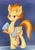 Size: 1430x2057 | Tagged: safe, artist:noupu, spitfire, pegasus, pony, g4, female, lidded eyes, long neck, looking at you, mare, shower, simple background, solo, talking, talking to viewer, towel, wet, wing hands, wings