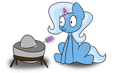 Size: 4000x2400 | Tagged: safe, artist:captaincontent, trixie, pony, unicorn, g4, demon core, female, high res, magic, mare, screwdriver, solo, telekinesis, this will end in death, this will end in radiation poisoning