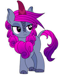 Size: 2550x3300 | Tagged: safe, artist:tsitra_irl, edit, vector edit, oc, oc only, oc:neon glow, kirin, ponyfinder, blue coat, dungeons and dragons, emo, female, gray coat, high res, kirin oc, ombre hair, pathfinder, pen and paper rpg, pink eyes, pink hair, purple hair, purple hair is sexy, rpg, sibling, simple background, solo, transparent background, vector