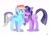 Size: 1974x1368 | Tagged: safe, artist:aaa-its-spook, rainbow dash, twilight sparkle, pegasus, pony, unicorn, g4, backwards cutie mark, cute, duo, duo female, eyebrows, eyebrows visible through hair, eyes closed, female, lesbian, mare, nuzzling, ship:twidash, shipping, signature, simple background, smiling, unicorn twilight, white background, wings