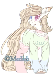 Size: 1807x2535 | Tagged: safe, artist:mediasmile666, oc, oc only, earth pony, pony, collar, female, heterochromia, high res, mare, simple background, solo, standing, sweat, transparent background