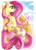 Size: 720x1003 | Tagged: safe, artist:cold-creature, fluttershy, pegasus, pony, g4, card, chest fluff, cloud, female, looking away, mare, open mouth, profile, sky, solo, wings