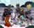 Size: 2434x1979 | Tagged: safe, artist:alrumoon_art, oc, oc only, oc:alruna moonrise, oc:java, oc:kelley, oc:rayven, bat pony, earth pony, pegasus, pony, unicorn, armor, chest fluff, clothes, group shot, hoof around neck, leonine tail, scarf, tail