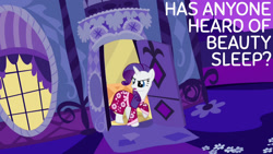 Size: 1280x720 | Tagged: safe, edit, edited screencap, editor:quoterific, screencap, rarity, pony, unicorn, g4, read it and weep, season 2, carousel boutique, female, mare, night, open mouth, solo