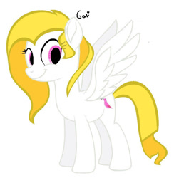 Size: 882x902 | Tagged: safe, artist:grimm821525, oc, oc only, oc:sond river, pegasus, pony, female, mare, simple background, solo, white background