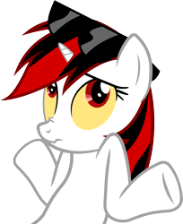 Size: 3268x4000 | Tagged: safe, artist:blackjackpone, artist:thorinair, edit, oc, oc only, oc:blackjack, pony, unicorn, fallout equestria, fallout equestria: project horizons, colored sclera, female, horn, mare, recolor, scrunchy face, shrug, simple background, small horn, sunglasses, transparent background, vector, yellow sclera