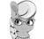 Size: 1600x1400 | Tagged: safe, artist:aquaticvibes, silver spoon, earth pony, pony, g4, bust, ear fluff, female, filly, monochrome, portrait, simple background, solo, white background