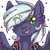 Size: 100x100 | Tagged: safe, oc, oc only, oc:moonlight drop, pegasus, pony, headphones, pixel art, tongue out