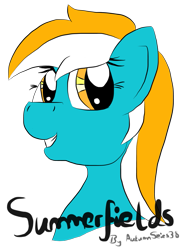 Size: 845x1167 | Tagged: safe, artist:pegasski, oc, oc only, earth pony, pony, bust, earth pony oc, female, mare, simple background, smiling, transparent background