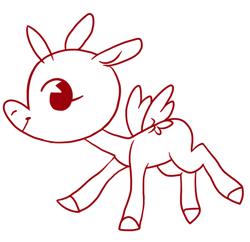 Size: 650x630 | Tagged: safe, artist:lavvythejackalope, oc, oc only, alicorn, pony, .psd available, .sai available, alicorn oc, bald, base, horn, lineart, pac-man eyes, simple background, solo, white background, wings