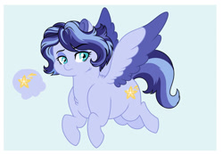 Size: 1280x884 | Tagged: safe, artist:roses-are-gold, oc, oc only, pegasus, pony, female, mare, offspring, parent:flash sentry, parent:rainbow dash, parents:flashdash, solo, two toned wings, wings