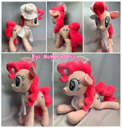 Size: 1024x1071 | Tagged: safe, artist:memories-ice, pinkie pie, earth pony, pony, g4, hat, irl, photo, plushie, solo