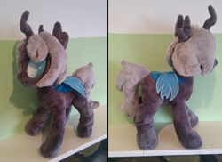 Size: 4799x3495 | Tagged: safe, artist:yognaughtsteve, oc, oc only, changeling, pony, irl, photo, plushie, solo