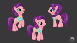Size: 1920x1080 | Tagged: safe, gameloft, spoiled rich, earth pony, pony, g4, 3d, 3d model, female, mare, smiling, solo