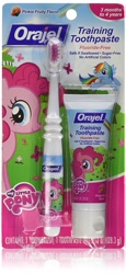 Size: 687x1500 | Tagged: safe, pinkie pie, rainbow dash, g4, my little pony logo, orajel, toothbrush, toothpaste