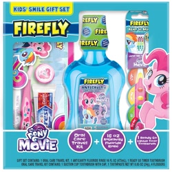 Size: 612x612 | Tagged: safe, pinkie pie, rainbow dash, twilight sparkle, alicorn, earth pony, pegasus, pony, g4, my little pony: the movie, official, female, firefly (brand), mare, merchandise, mouthwash, my little pony logo, toothbrush, toothpaste, twilight sparkle (alicorn)