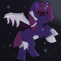 Size: 2000x2000 | Tagged: safe, artist:spiroudada, oc, bone, dark, female, high res, horn, wings