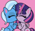 Size: 984x876 | Tagged: safe, artist:jadeharmony, trixie, twilight sparkle, alicorn, pony, unicorn, g4, g4.5, my little pony: pony life, duo, eyes closed, female, holding hooves, kiss on the lips, kissing, lesbian, mare, pink background, ship:twixie, shipping, simple background, twilight sparkle (alicorn)