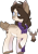 Size: 704x1006 | Tagged: safe, artist:rickysocks, oc, oc only, oc:fawn flood, hybrid, adopted offspring, deer tail, female, mare, offspring, parent:dumbbell, parent:fluttershy, parents:dumbshy, simple background, solo, transparent background