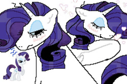 Size: 750x496 | Tagged: safe, artist:spac3chann3l5, rarity, pony, unicorn, g4, bags under eyes, eyes closed, eyeshadow, female, makeup, mare, tired