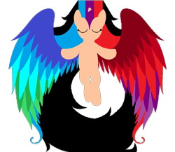 Size: 1030x894 | Tagged: safe, artist:mudmee-thai, oc, oc only, alicorn, pony, alicorn oc, eyes closed, female, horn, mare, simple background, solo, spread wings, transparent background, wings