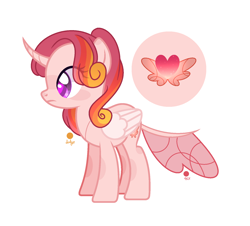 Size: 1652x1492 | Tagged: safe, artist:moonnightshadow-mlp, oc, oc only, changepony, hybrid, pony, base used, female, interspecies offspring, offspring, parent:princess cadance, parent:thorax, simple background, solo, transparent background
