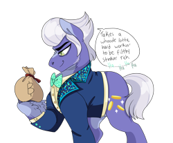 Size: 3024x2500 | Tagged: safe, artist:gingygin, gladmane, earth pony, pony, g4, evil, high res, male, money bag, simple background, solo, stallion, transparent background