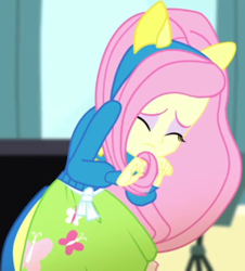 Size: 622x688 | Tagged: safe, screencap, fluttershy, equestria girls, g4, my little pony equestria girls: summertime shorts, steps of pep, cropped, solo