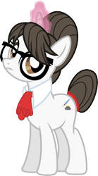 Size: 3000x5387 | Tagged: safe, artist:jeatz-axl, raven, pony, unicorn, g4, absurd resolution, bowtie, female, glasses, glowing horn, horn, looking at you, magic, magic aura, mare, simple background, solo, telekinesis, transparent background, vector