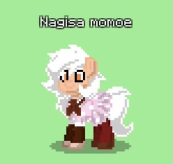 Size: 496x470 | Tagged: safe, earth pony, pony, pony town, magical girl, nagisa momoe, ponified, puella magi madoka magica