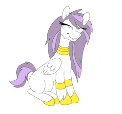 Size: 1045x974 | Tagged: artist needed, source needed, safe, oc, oc:athena (shawn keller), pegasus, pony, guardians of pondonia, female, guardian of the three kingdoms, jewelry, mare, regalia, simple background, sitting, white background