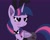 Size: 2037x1620 | Tagged: safe, artist:raritycangetit:), twilight sparkle, alicorn, pony, g4, bedroom eyes, blushing, bowtie, bunny ears, bunny suit, clothes, female, leotard, pantyhose, purple background, simple background, smiling, solo, twilight sparkle (alicorn)