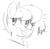 Size: 701x683 | Tagged: safe, artist:renabu, oc, oc only, oc:apogee, pegasus, pony, :p, female, filly, monochrome, nostrils, sketch, solo, tongue out