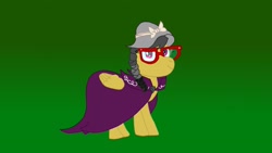 Size: 3264x1836 | Tagged: safe, artist:the double u, a.k. yearling, daring do, pegasus, pony, g4, alternate hairstyle, alternate universe, braid, cloak, clothes, female, gradient background, solo