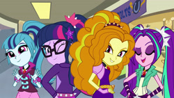 Size: 5000x2813 | Tagged: safe, artist:bigpurplemuppet99, adagio dazzle, aria blaze, sci-twi, sonata dusk, twilight sparkle, equestria girls, g4, my little pony equestria girls: rainbow rocks, the dazzlings