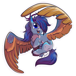 Size: 1798x1798 | Tagged: safe, artist:safizejaart, oc, oc:lucas fairy, pegasus, pony, looking at you, pegasus oc, simple background, smiling, transparent background, wings