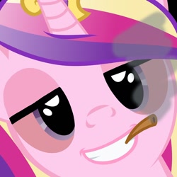 Size: 1024x1024 | Tagged: safe, princess cadance, oc, oc:anon, g4, drugs, hi anon, meme, random