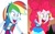 Size: 1024x626 | Tagged: safe, edit, edited screencap, screencap, pinkie pie, rainbow dash, equestria girls, equestria girls series, equestria girls specials, g4, movie magic, sunset's backstage pass!, spoiler:eqg series (season 2), excited, open mouth, pinkie pie is best facemaker, rainbow dash is best facemaker, tongue out