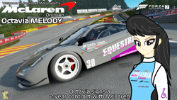 Size: 3840x2160 | Tagged: safe, artist:forzaveteranenigma, screencap, octavia melody, fanfic:equestria motorsports, equestria girls, car, circuit de spa francorchamps, contract, eau rouge, forza motorsport 7, high res, livery, looking at you, mclaren, mclaren f1, motorsport, race track, racing suit, raidillon, serious, serious face, supercar, watermark