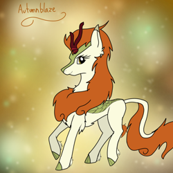 Size: 670x670 | Tagged: safe, artist:winterclaws22, autumn blaze, kirin, g4, digital art, solo