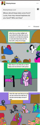 Size: 1146x3541 | Tagged: safe, artist:ask-luciavampire, oc, alicorn, earth pony, pegasus, pony, ask, kids, tumblr