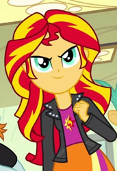 Size: 303x442 | Tagged: safe, screencap, snails, snips, sunset shimmer, equestria girls, g4, my little pony equestria girls, cropped