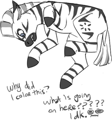 Size: 403x440 | Tagged: safe, artist:mewponies, oc, oc only, oc:zuberi, pony, zebra, jumping, male, monochrome, scowl, simple background, solo, stallion, text, white background